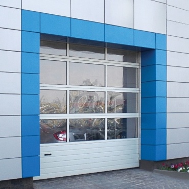 Ворота секционные Alutech панорамные 2625x2625