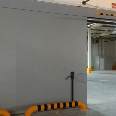 Ворота противопожарные откатные с автоматикой 3200x2300